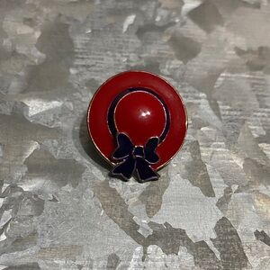 Red and Purple Enamel Hat Pin Brooch/Pendant